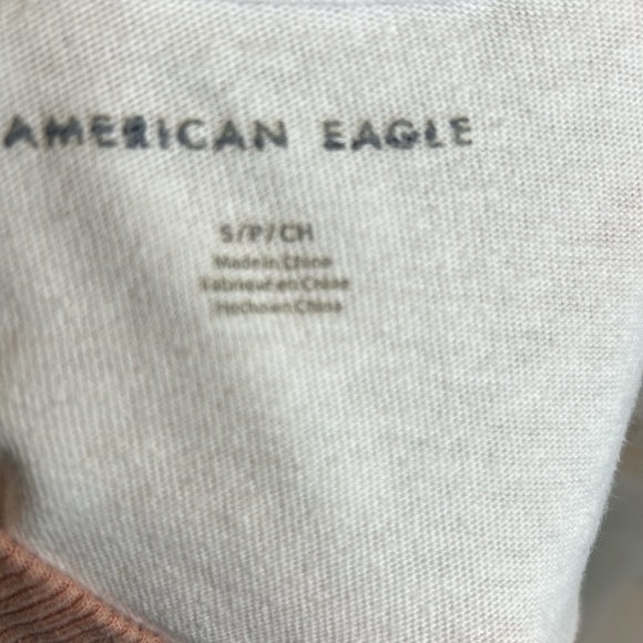 American Eagle White Be Kind Cropped Tee Sz Small - Picture 6 of 7